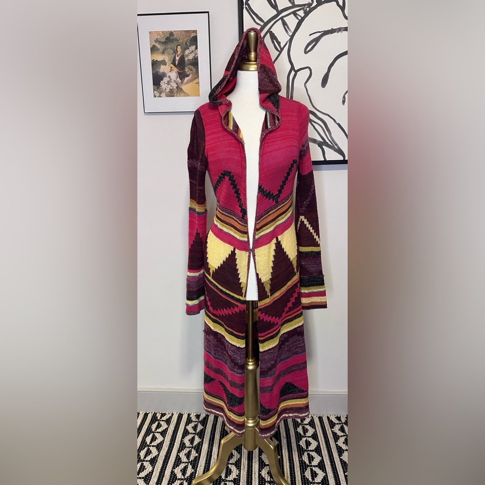 FREE PEOPLE  Hooded Long Cardigan